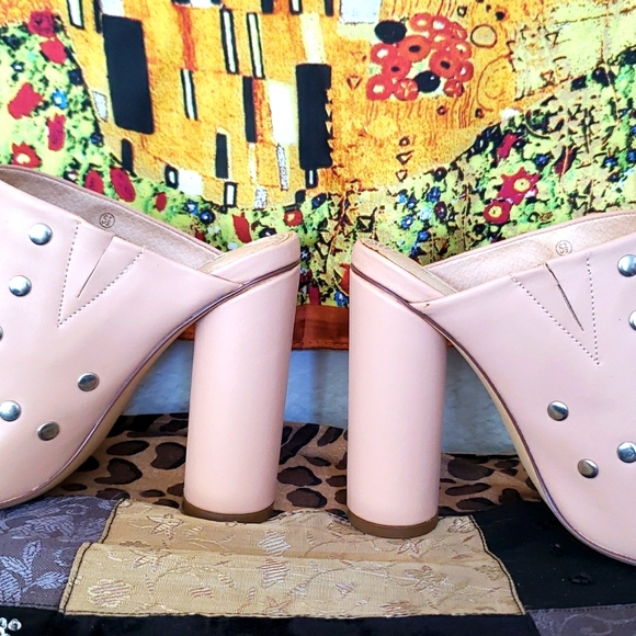 Women's Studded Mule Heels - Picture 4 of 15